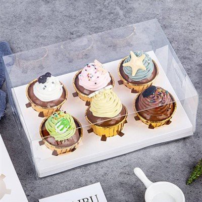 Kotak Transparan Muffin